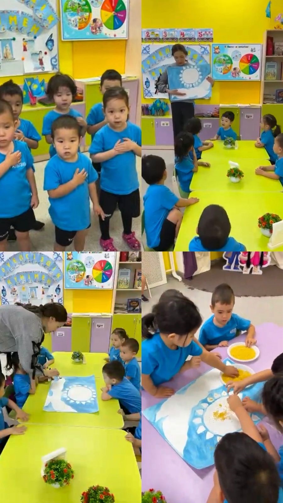 “Тәуелсіз елдің-ұланымыз” дәстүрден тыс сурет салу. Ортаңғы “Ботақан” тобы.